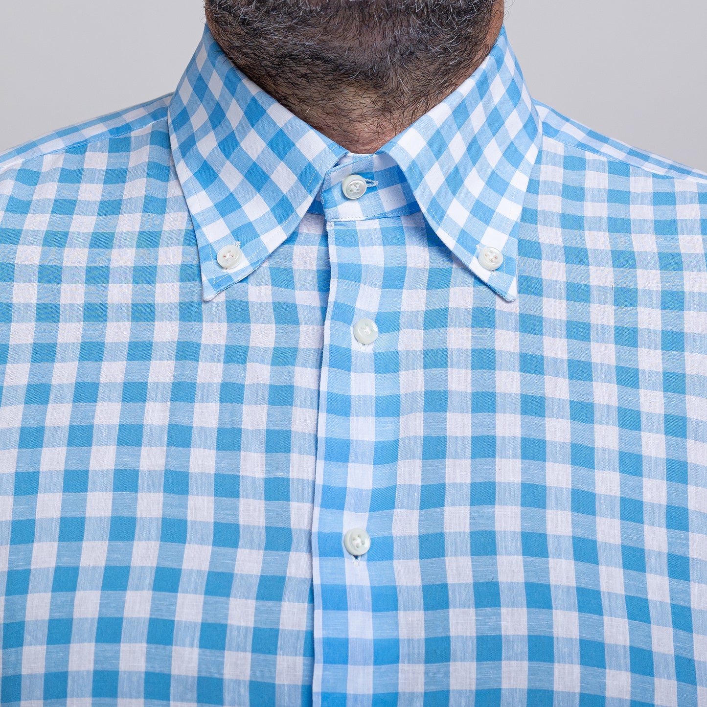 Camicia a Quadri Grandi Vichy – Carattere Deciso