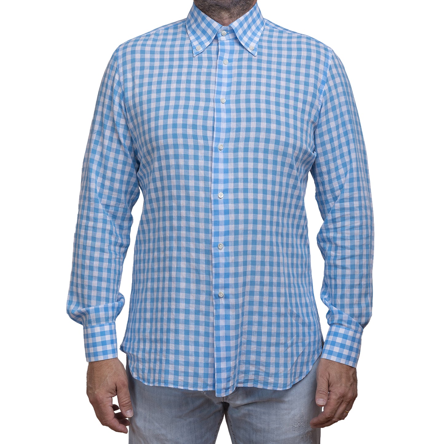 Camicia a Quadri Grandi Vichy – Carattere Deciso